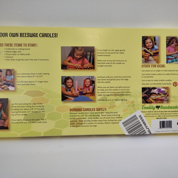 Toadily Handmade Toys New Toadily Handmade Beeswax Candle Making Sheets Poshmark